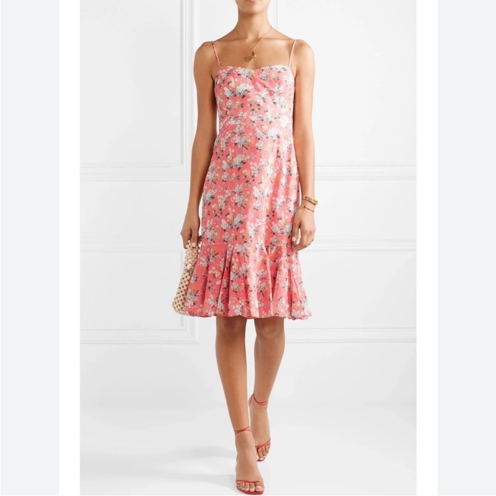 J.Crew Liberty Josephine Floral Ruffle-Hem Midi Dress | Size 8